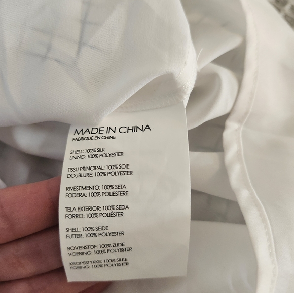 Club Monaco White Silk Dress Size 4 - Picture 8 of 8